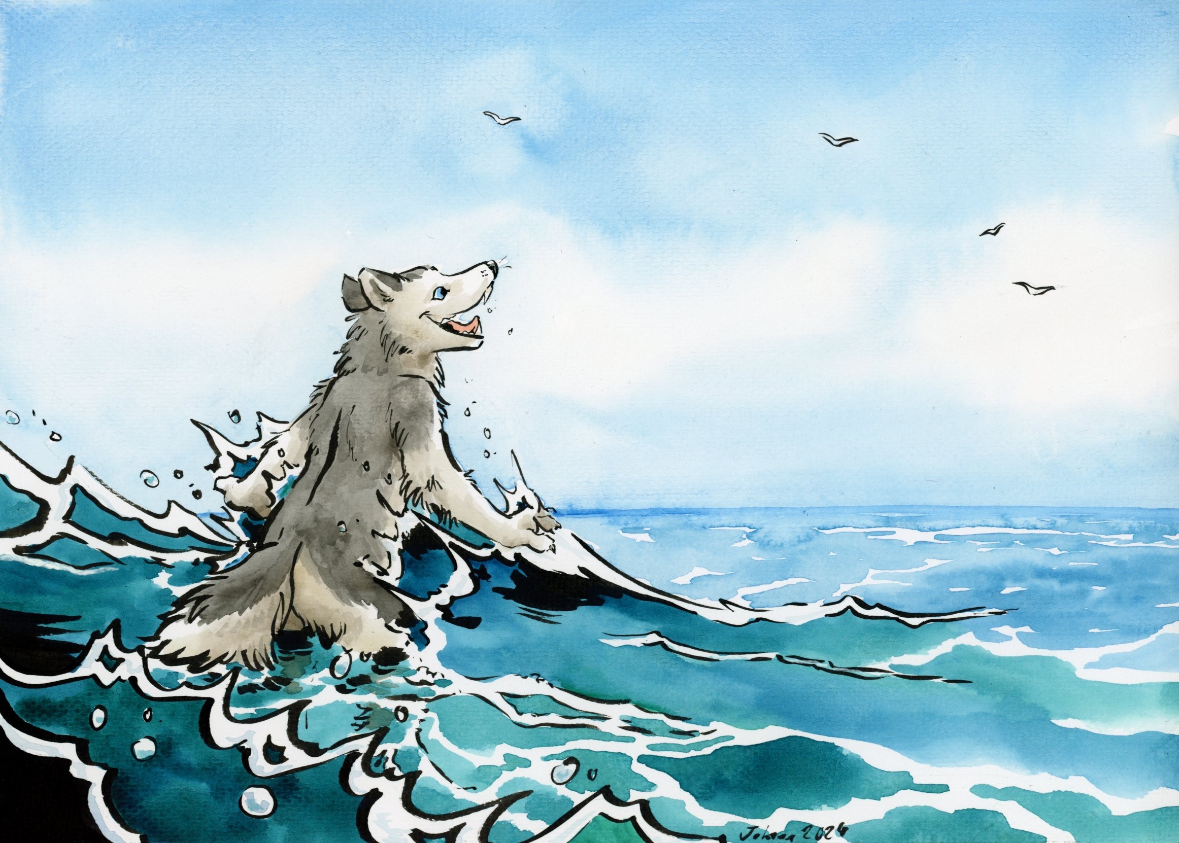 A Wolf at sea